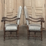 Pair Antique French Louis XIV Armchairs