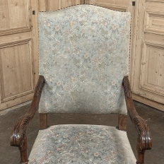 Pair Antique French Louis XIV Armchairs