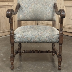 Pair Antique French Louis XIV Armchairs