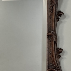 Antique French Louis XIV Carved Wood Mirror