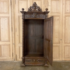 19th Century French Renaissance Barley Twist Armoire