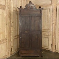19th Century French Renaissance Barley Twist Armoire