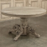 19th Century French Renaissance Oval Center Table ~ Dining Table in Stripped Oak