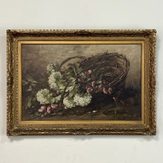 Antique Framed Oil Painting on Canvas by Jan Deckers (1865-1942)