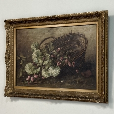 Antique Framed Oil Painting on Canvas by Jan Deckers (1865-1942)
