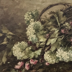 Antique Framed Oil Painting on Canvas by Jan Deckers (1865-1942)