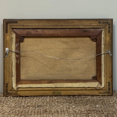 Antique Framed Oil Painting on Canvas by Jan Deckers (1865-1942)