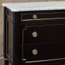 Antique French Louis XVI Mahogany Commode with Carrara Marble