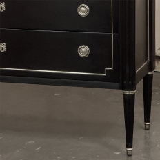 Antique French Louis XVI Mahogany Commode with Carrara Marble