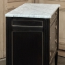 Antique French Louis XVI Mahogany Commode with Carrara Marble