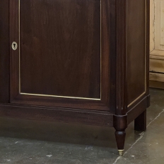 Antique French Louis XVI Mahogany Buffet ~ Credenza with Carrara Marble