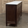 Antique French Louis XVI Mahogany Buffet ~ Credenza with Carrara Marble
