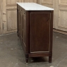 Antique French Louis XVI Mahogany Buffet ~ Credenza with Carrara Marble