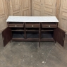 Antique French Louis XVI Mahogany Buffet ~ Credenza with Carrara Marble