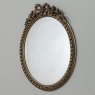 Antique French Louis XVI Gilded Oval Wall Mirror