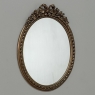 Antique French Louis XVI Gilded Oval Wall Mirror