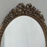Antique French Louis XVI Gilded Oval Wall Mirror