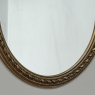 Antique French Louis XVI Gilded Oval Wall Mirror