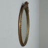 Antique French Louis XVI Gilded Oval Wall Mirror