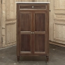 Antique French Directoire Style Mahogany Cabinet with Carrara Marble