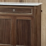 Antique French Directoire Style Mahogany Cabinet with Carrara Marble