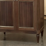 Antique French Directoire Style Mahogany Cabinet with Carrara Marble