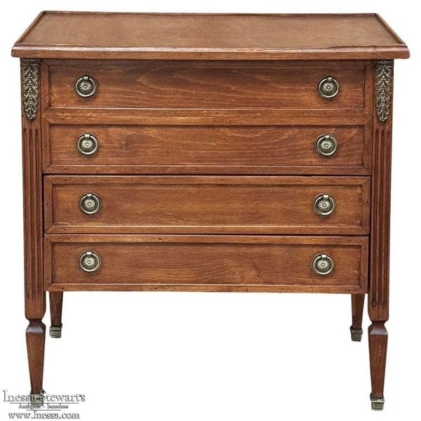 Vintage Directoire Mahogany Commode ~ End Table