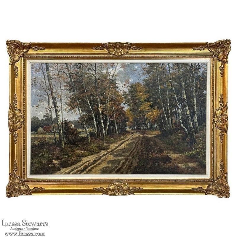 Antique Framed Oil Painting on Canvas by Jan Van Genesen (1887-1945)