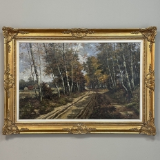 Antique Framed Oil Painting on Canvas by Jan Van Genesen (1887-1945)