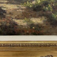 Antique Framed Oil Painting on Canvas by Jan Van Genesen (1887-1945)