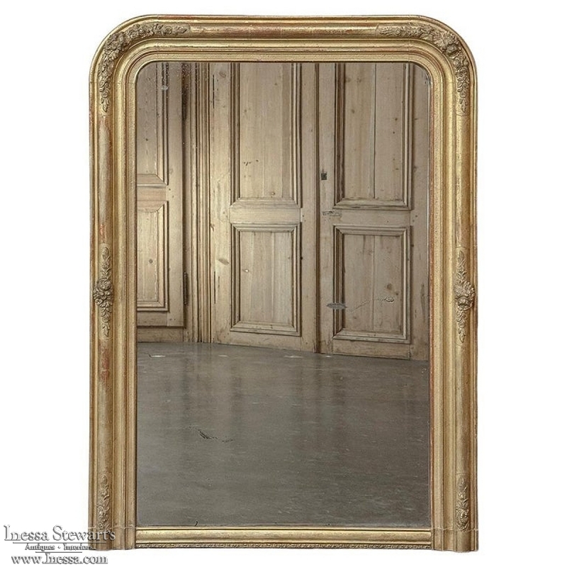 19th Century French Louis Philippe Gilded Mirror