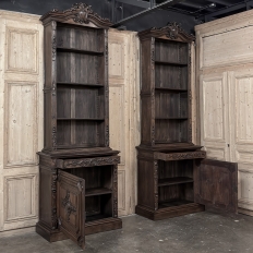 PAIR Monumental French Louis XIV Bookcases ~ Bibliotheques