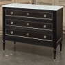 Antique French Louis XVI Mahogany Commode with Carrara Marble