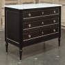 Antique French Louis XVI Mahogany Commode with Carrara Marble
