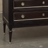 Antique French Louis XVI Mahogany Commode with Carrara Marble