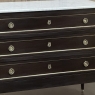 Antique French Louis XVI Mahogany Commode with Carrara Marble