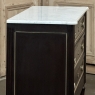Antique French Louis XVI Mahogany Commode with Carrara Marble