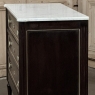 Antique French Louis XVI Mahogany Commode with Carrara Marble