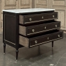 Antique French Louis XVI Mahogany Commode with Carrara Marble