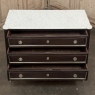 Antique French Louis XVI Mahogany Commode with Carrara Marble