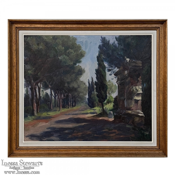 Framed Oil Painting on Canvas