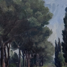 Framed Oil Painting on Canvas