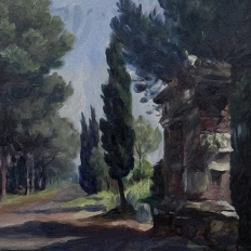 Framed Oil Painting on Canvas