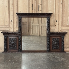 Grand 19th Century Renaissance Revival Mantel Mirror