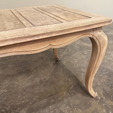Antique Country French Stripped Fruitwood Dining Table