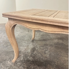 Antique Country French Stripped Fruitwood Dining Table