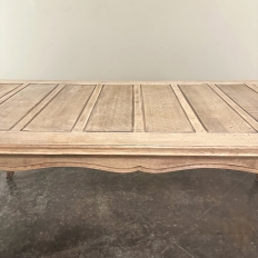 Antique Country French Stripped Fruitwood Dining Table