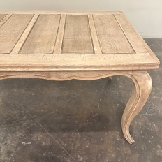 Antique Country French Stripped Fruitwood Dining Table