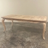 Antique Country French Stripped Fruitwood Dining Table
