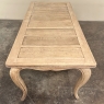 Antique Country French Stripped Fruitwood Dining Table